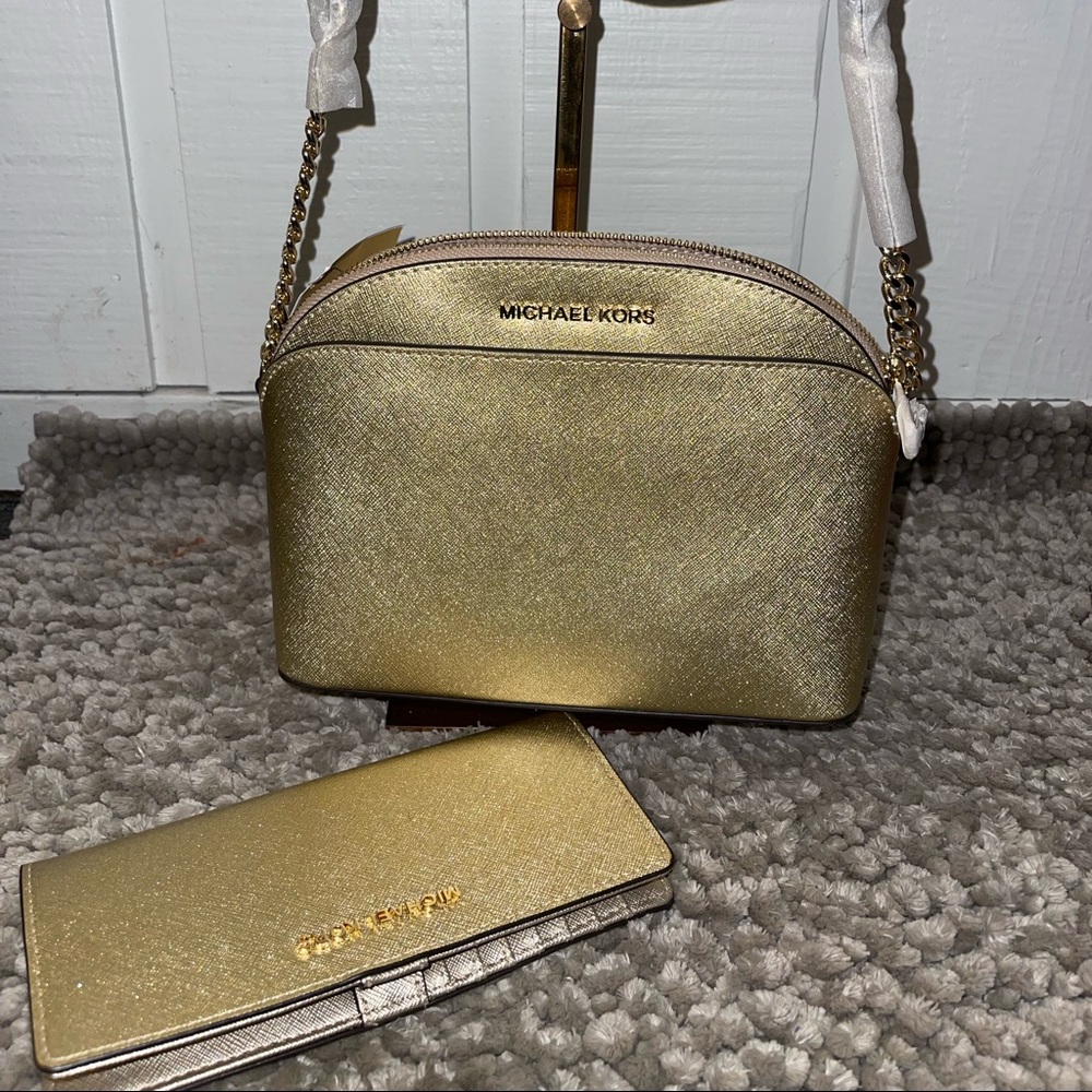 Mk bag matching wallet set